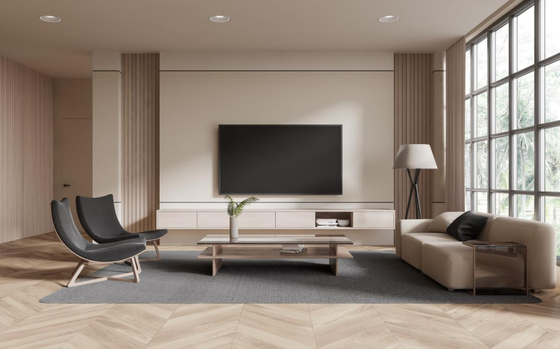 Как выделить и оформить ТВ-зону в гостиной: 7 идей