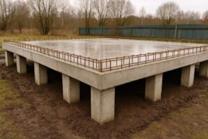 Свайно-ростверковый фундамент с плитой: особенности и преимущества