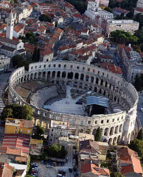 Амфитеатр Древнего Рима в Пула